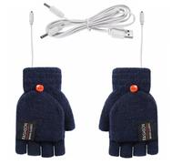 GANTS DE SKI - MOOHOP - Gants Chauffants USB - Mixte - Bleu Marine - Taille Unique M