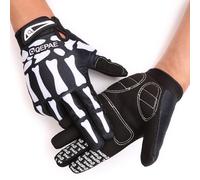 Gants de ski pour adultes - Pour homme et femme - Pour temps froid - Snowboard - Cyclisme sur route - Avec motif squelette - Gants d'hiver coupe-vent - Gants d'hiver tactiles