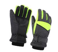 Gants De Ski Pour Garçons Et Filles Quand Froid Design Chaud Bicolore Partie Élastique Poignet Activité De Neige En Plein Air Gants De Neige En Polyester Essentiels