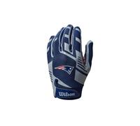 Wilson AD NFL Stretch FIT Gloves, Bleu/Rouge