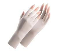 Gants de soleil demi-doigts en tissu élastique léger pour le travail en plein air, le jardinage, multi-usages, gants de protection solaire pour homme