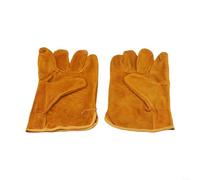 Gants de soudage en cuir de vache, ignifuges et résistants à la chaleur, gants de protection pour soudage des métaux, bricolage, automobile et construction