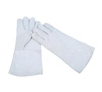 Gants de soudage professionnels avec pouce renforcé et patch coulissant, gants de travail en cuir épais respirant pour protection contre les hautes températures, 1 paire