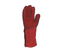 Gants de soudeur croute de cuir anti chaleur T10 CA615K Delta plus