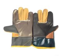Gants de soudeur en cuir de vachette résistant à la chaleur (B)