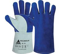 Gants de soudeur Mühlheim Blue taille 10 bleu/gris croûte de cuir