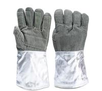 Gants De Soudeur Robustes, RéSistants à La Chaleur Et DoubléS IgnifugéS, pour PoêLe à Bois, Barbecue Et Jardinage (Hommes)(1000℃/S)