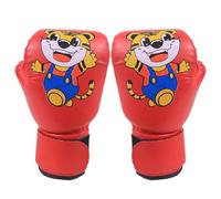 Gants de sparring pour enfants - Gants de boxe | Gants d'entraînement | Gant respirant en cuir PU motif dessin animé | Gants d'entraînement | Coussinets de balle de vitesse pour entraînement de frappe