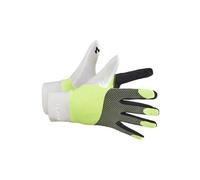 Gants de sport craft adv lumen fleece jaune blanc