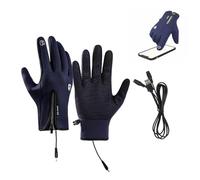 Gants de sport d'hiver imperméables, coupe-vent, thermiques, chauffants, rechargeables, antidérapants, compatibles avec écran pour le ski, le cyclisme, la batterie externe non inclus Gants de ski