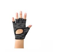 Gants De Sport Gants de gymnastique antidérapants en Silicone, 1 paire, demi-doigt, haltérophilie, haltère, entraînement sportif, Yoga, Fitness Pour l'exercice et la forme physique(1 pair white bk B,M