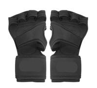 Gants De Sport Gants d'entraînement de musculation demi-doigt, protection de paume de main antidérapante en Silicone avec attelle de poignet, protection de paume d'haltère Pour l'exercice et la forme