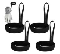 Gants de Sport Sangle de Sécurité - 4 Pièces Bandes de Poignet Elastiques Gants de Ski Menottes | Léger Nylon Alpinisme et Snowboard Accessoires Réglable Unisexe Sangles pour Sports d'Hiver en Plein