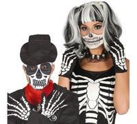 Gants De Squelette Pour Halloween (Taille Unique) Multicolore