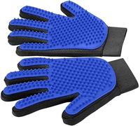 Gants de Toilettage pour Animaux de Compagnie Facile à Nettoyer - Brosse Douce pour Dépoussiérage, Conception Améliorée à Cinq Doigts pour Poils, Chiens, Chats, Chevals (1 pièce, main droite)