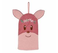 Gants de Toilette Bébé "Forêt Magique" 21cm Rose