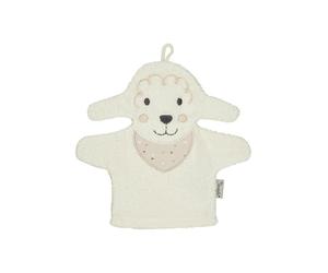 Gants de toilette en flocons de mouton