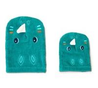 Gants de toilette marionnette Marius le rhino Lilliputiens Bleu G