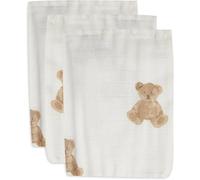 Gants De Toilette Teddy Bear En Gaze De Coton (3 Pcs) Teddy Bear TU