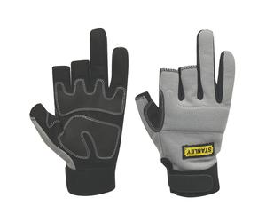 Gants de travail 3 doigts ouverts Stanley Performance gris taille L