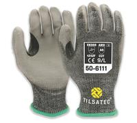 Gants de travail anti-coupure Tilsatec 50-6111 noir/gris taille L