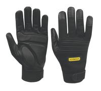 Gants de travail anti-vibration Stanley noirs taille L