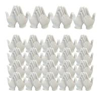 Gants de travail blancs pour enfants 24 paires de gants blancs en coton 15 cm doux et confortables pour enfants épais protection du travail