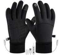 Gants de Travail Chauffants Écran Tactile Imperméables Coupe-Vent Chauds | Gants Thermiques Électriques Pour activités sportives extérieures par temps froid vélo moto ski randonn