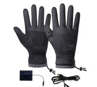 Gants de Travail Chauffants, Gants Chauffants USB Femme Imperméables et Ergonomiques pour Randonnée Ski Luge Snowboard Sports Cyclisme, Mitaines Électriques pour Temps Froid