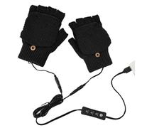 Gants de travail chauffants | Mitaines à tricoter alimentées par USB, moufles chauffantes électriques portables, chauffe-mains complets et demi-mains pour écrire