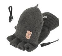 Gants de travail chauffants, moufles chauffantes électriques - Moufles chauffantes USB 5 V pour temps froid, pour pêcheurs, dortoirs, activités de plein air, pelleteuses à neige, motocyclistes