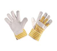 Gants de travail, croûte de cuir de vache gris, 10,5""