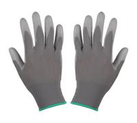 Gants de travail de construction Gants de travail imperméables et enduits en PU ultra-minces - Gants de sécurité avec doigts de sécurité enduits de PU 12X,Gants en nylon élastiques confort Power Grip