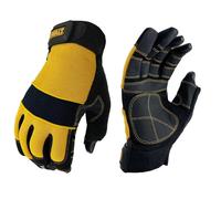 Gants de travail DEWALT DPG24L 3 doigts ouverts noir/jaune taille L