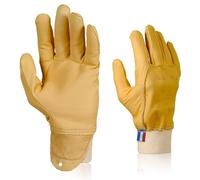 Gants de Travail Écoresponsables en Cuir de Pleine Fleur - Fabriquer en France - Sans Produit Toxique - Imperméables & Ultra-Résistants - Protégez Vos Mains & la Planète - Certifiés EPI de Catégorie 2