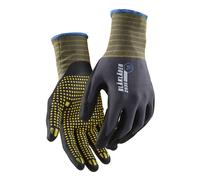 Gants de travail en nitrile avec adhérence par points Gris-clair - Pack de 12 paires - 29351456 - Taille au choix
