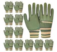 Gants de travail, gants de travail pour hommes | 12 paires gants de travail non slip - Gants respirants épaissis, de travail multifonctionnel pour le travail de service général