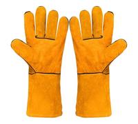 Gants de travail génériques en cuir de vachette, manchons de soudure pour soudeur MIG, forgeron, cheminée