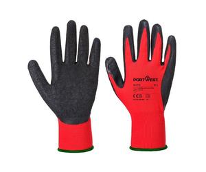 Gants de travail Portwest A174 en latex Flex Grip noir/rouge - La paire - Taille XL