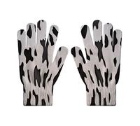 Gants De Travail Pour Hommes - Motif Vache,Impression 3D,Gants,Gants Tricotés Multifonctionnels Pour Écran Tactile,Moufles Douces Motif Animal Classique Pour Hommes Et Femmes Pour La Course Et Le Ski