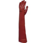Gants de travail PVCC en coton enduit PVC 60cm T10 - DELTA PLUS - PVCC60010 Rouge G