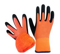 Gants De Travail Thermique Pour Temps Froid Hiver Garders Extérieur Étanche De Congélateur Enduit Double En Latex Pour Hommes Goves D'hiver Imperméable Gants