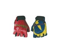 Gants de vélo courts Massi Barça - bleu/rouge/jaune - XL - Homme XL