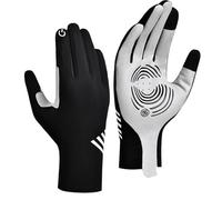 Gants De Vélo De Route Hommes, Gants De Demi-Doigts À Vélo, De À L'épreuve des Chocs | Silk De Glace Et Pads À Écran Tactile | 1 Paire, pour Les Courses sur Route Et Usage Extérieur