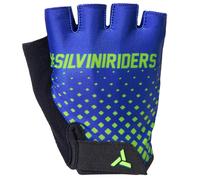 Gants de vélo pour enfants Silvini CA2433 Gaioni bleu-néon 9-10