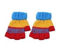 Gants Demi Doigt Pour Enfants De 2 10 Ans Gants D'hiver Chauds Pour Enfants Garçons Et Filles, Gants Bébé En Tricot Crochet, Cadeaux Du Nouvel An