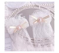 Gants Dentelle New Japanese Girl Black White Lace Gloves Girl Gothic Lolita Mesh Bow Flower Lace Gloves Sweet Wristband Maid Cosplay Jewelry(Color3)