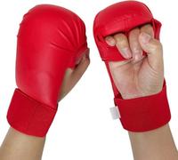 Gants d'entraînement de karaté rembourrés en mousse PU avec sangle de | Sparring d'arts martiaux, enfants de 5 à 12 ans, protection des mains, protection contre le basculement