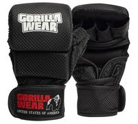 Gants d'entraînement MMA - GORILLA WEAR - Ely Sparring - Sans pouce - Sangle velcro enveloppante - Rembourrage haute densité S/M