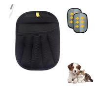 Gants d'épilation d'animaux de compagnie, brosse électrostatique pour enlever les poils d'animaux (chats et chiens), adhérence bidirectionnelle de la fourrure, réutilisable, essentiel pour les